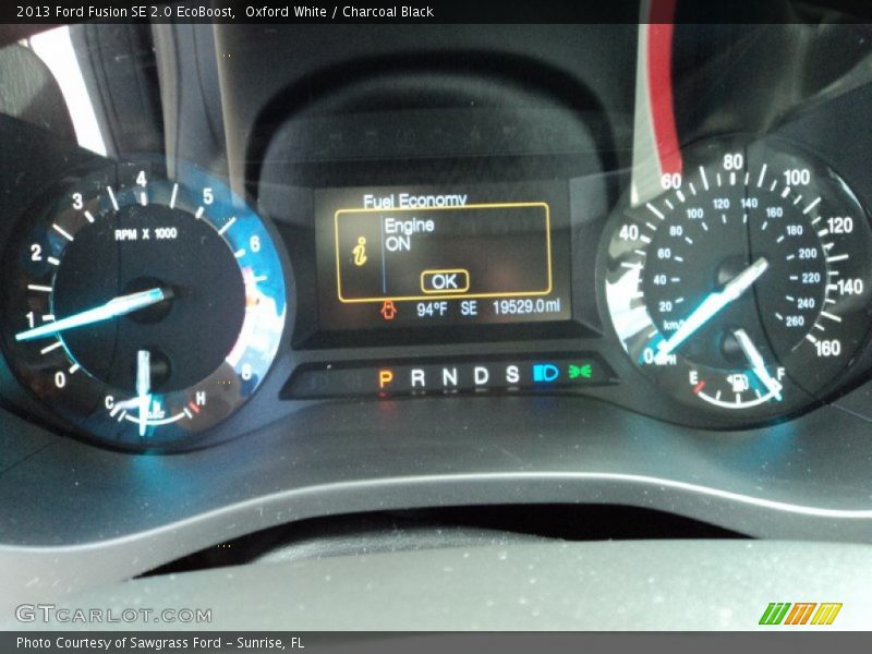 Oxford White / Charcoal Black 2013 Ford Fusion SE 2.0 EcoBoost