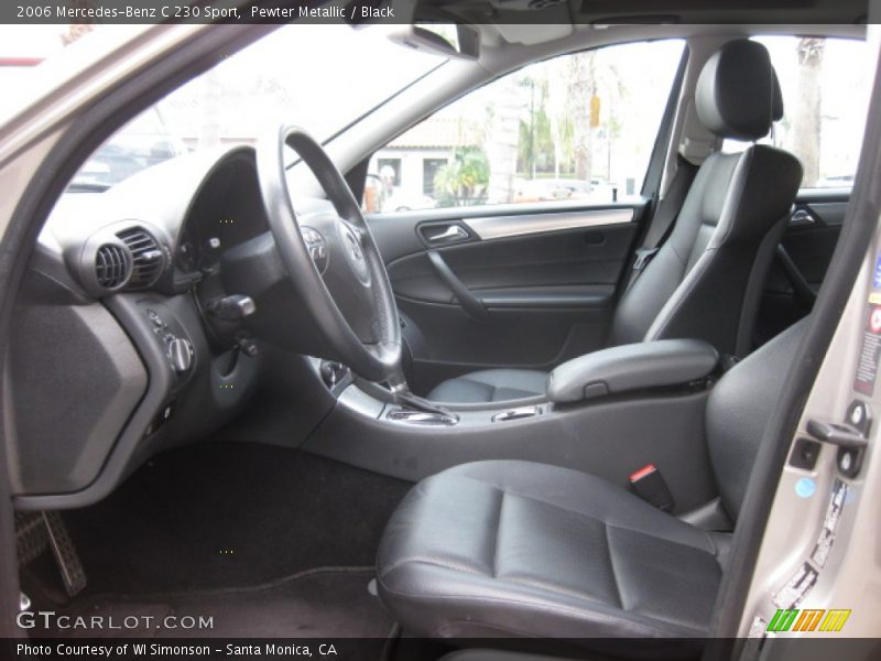 Pewter Metallic / Black 2006 Mercedes-Benz C 230 Sport