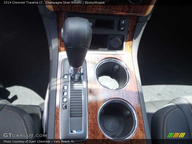 Champagne Silver Metallic / Ebony/Mojave 2014 Chevrolet Traverse LT