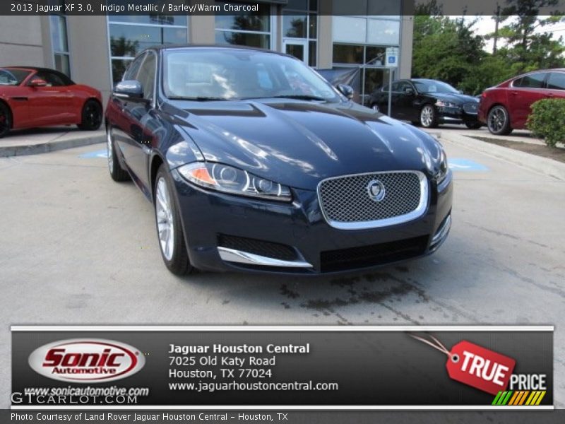 Indigo Metallic / Barley/Warm Charcoal 2013 Jaguar XF 3.0