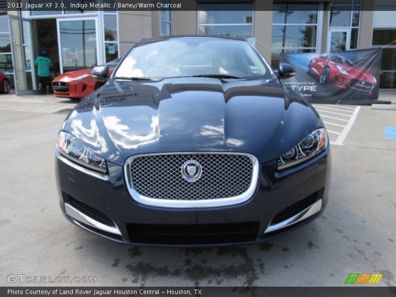 Indigo Metallic / Barley/Warm Charcoal 2013 Jaguar XF 3.0