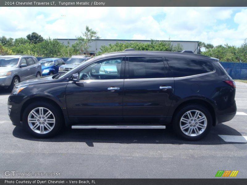 Tungsten Metallic / Ebony 2014 Chevrolet Traverse LT