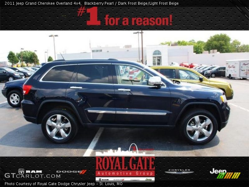 Blackberry Pearl / Dark Frost Beige/Light Frost Beige 2011 Jeep Grand Cherokee Overland 4x4