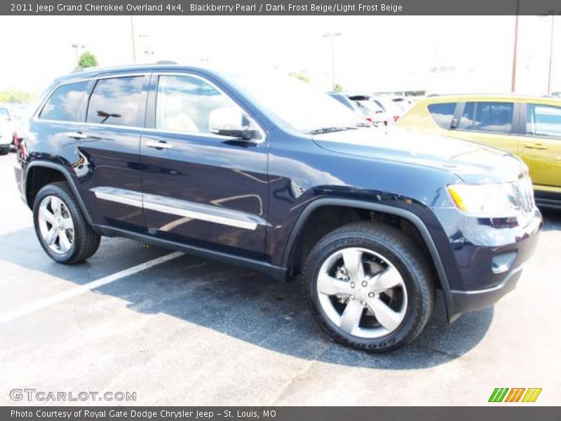 Blackberry Pearl / Dark Frost Beige/Light Frost Beige 2011 Jeep Grand Cherokee Overland 4x4