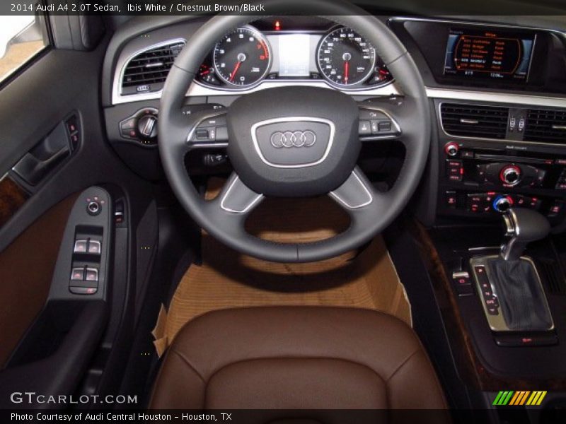 Ibis White / Chestnut Brown/Black 2014 Audi A4 2.0T Sedan