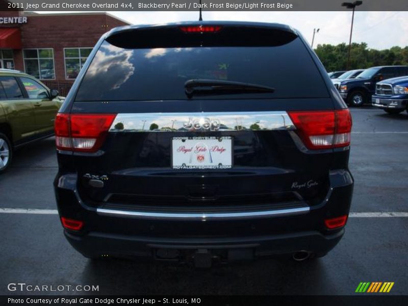 Blackberry Pearl / Dark Frost Beige/Light Frost Beige 2011 Jeep Grand Cherokee Overland 4x4