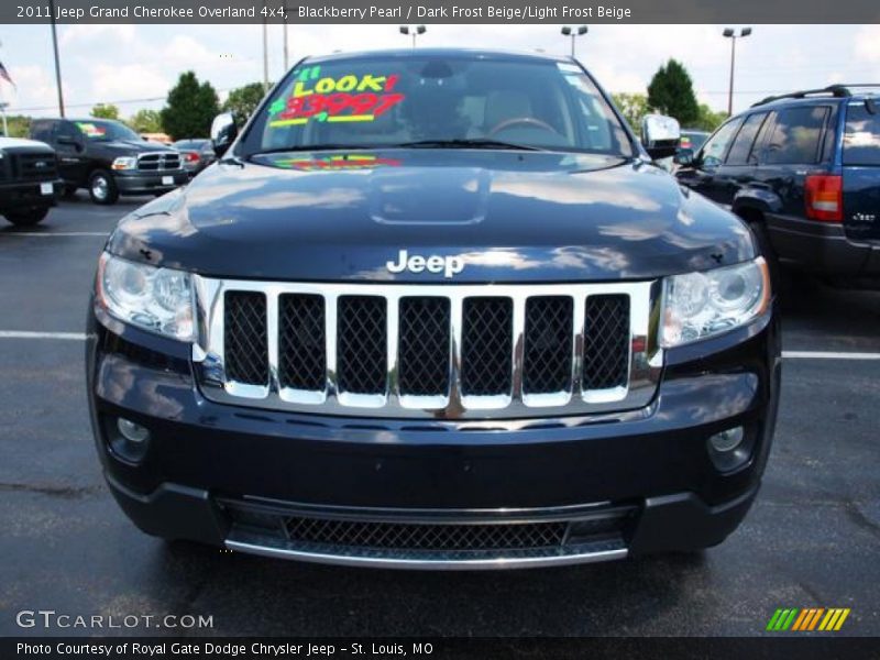 Blackberry Pearl / Dark Frost Beige/Light Frost Beige 2011 Jeep Grand Cherokee Overland 4x4
