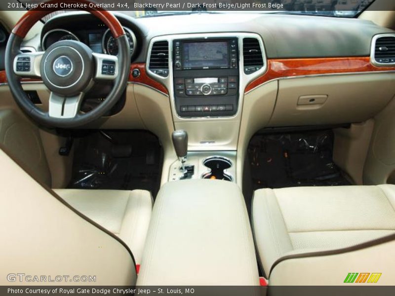 Blackberry Pearl / Dark Frost Beige/Light Frost Beige 2011 Jeep Grand Cherokee Overland 4x4