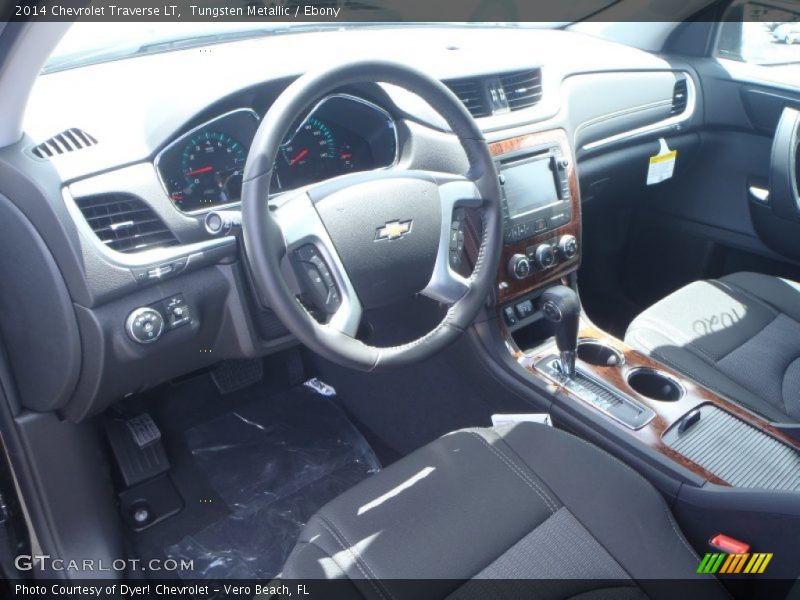 Tungsten Metallic / Ebony 2014 Chevrolet Traverse LT