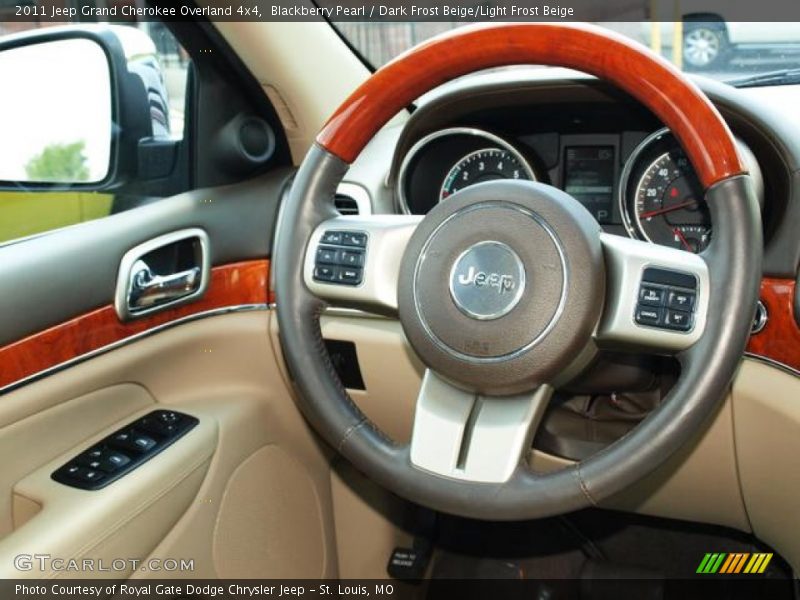 Blackberry Pearl / Dark Frost Beige/Light Frost Beige 2011 Jeep Grand Cherokee Overland 4x4