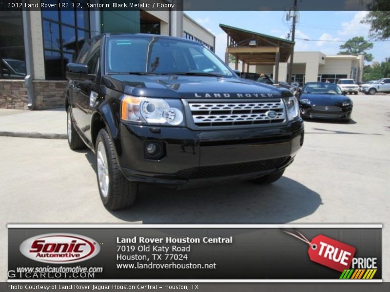 Santorini Black Metallic / Ebony 2012 Land Rover LR2 3.2