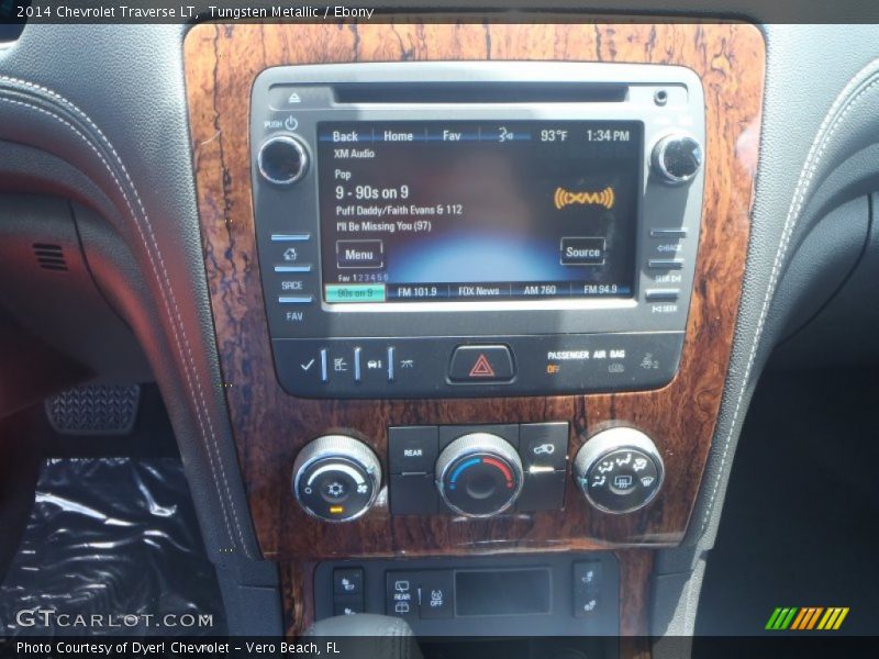 Tungsten Metallic / Ebony 2014 Chevrolet Traverse LT