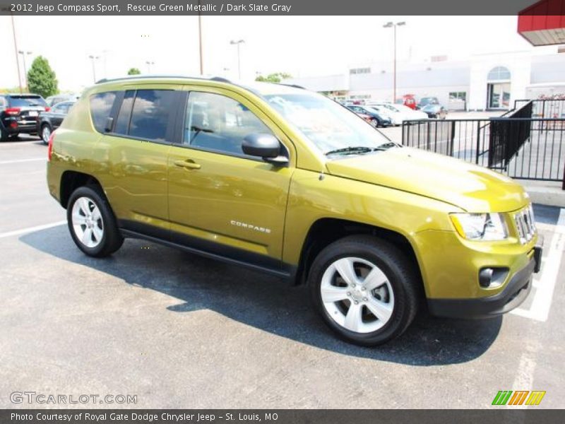 Rescue Green Metallic / Dark Slate Gray 2012 Jeep Compass Sport
