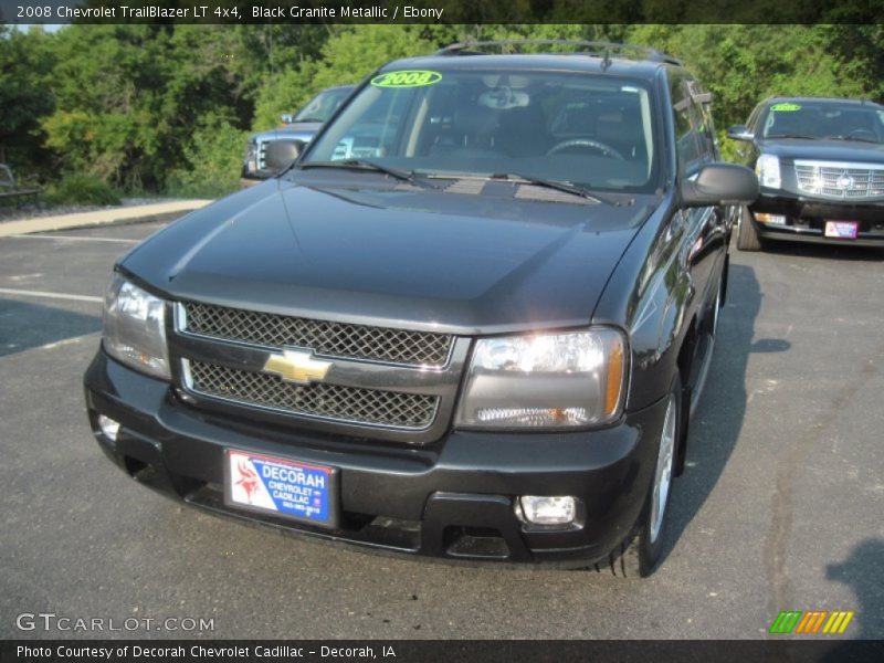 Black Granite Metallic / Ebony 2008 Chevrolet TrailBlazer LT 4x4
