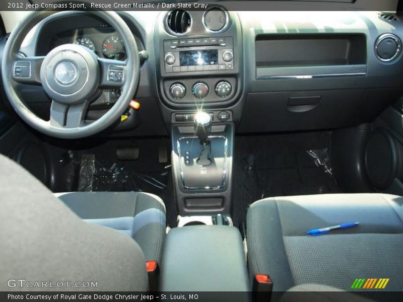 Rescue Green Metallic / Dark Slate Gray 2012 Jeep Compass Sport