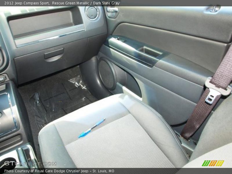 Rescue Green Metallic / Dark Slate Gray 2012 Jeep Compass Sport
