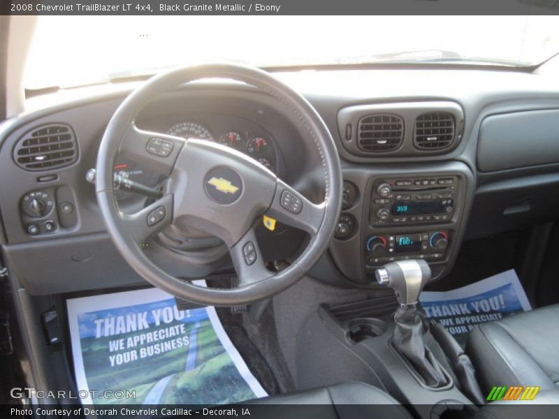 Black Granite Metallic / Ebony 2008 Chevrolet TrailBlazer LT 4x4