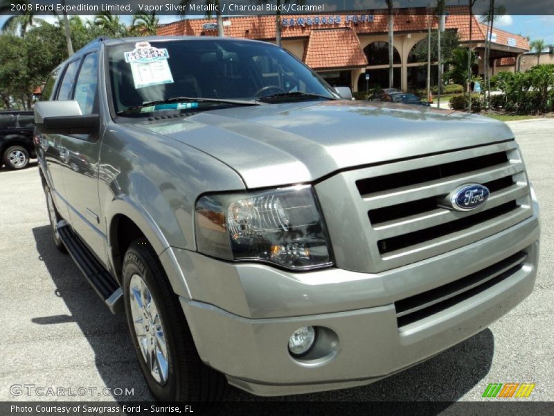 Vapor Silver Metallic / Charcoal Black/Caramel 2008 Ford Expedition Limited
