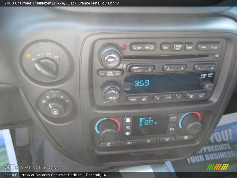 Black Granite Metallic / Ebony 2008 Chevrolet TrailBlazer LT 4x4