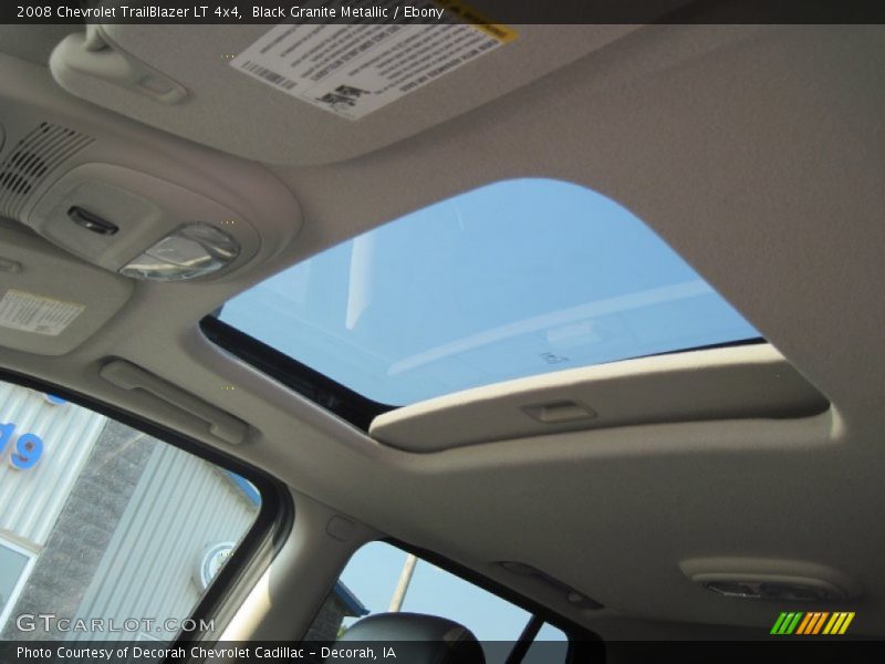 Black Granite Metallic / Ebony 2008 Chevrolet TrailBlazer LT 4x4