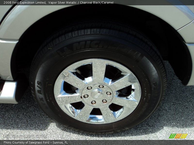 Vapor Silver Metallic / Charcoal Black/Caramel 2008 Ford Expedition Limited