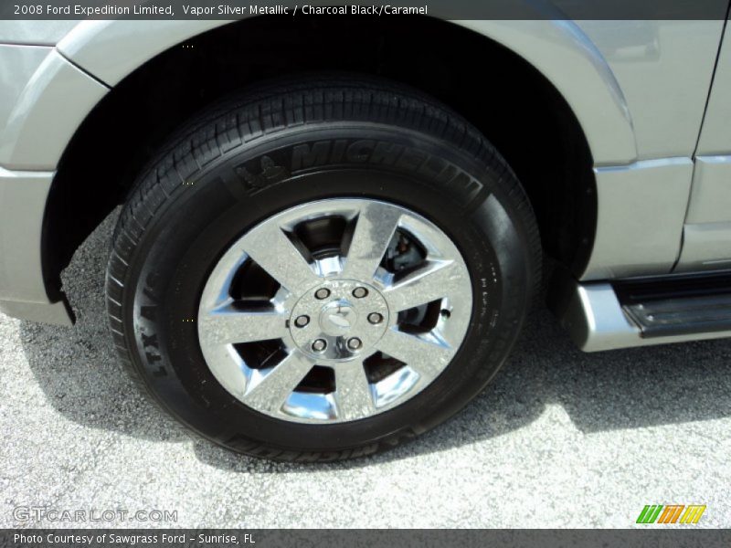 Vapor Silver Metallic / Charcoal Black/Caramel 2008 Ford Expedition Limited
