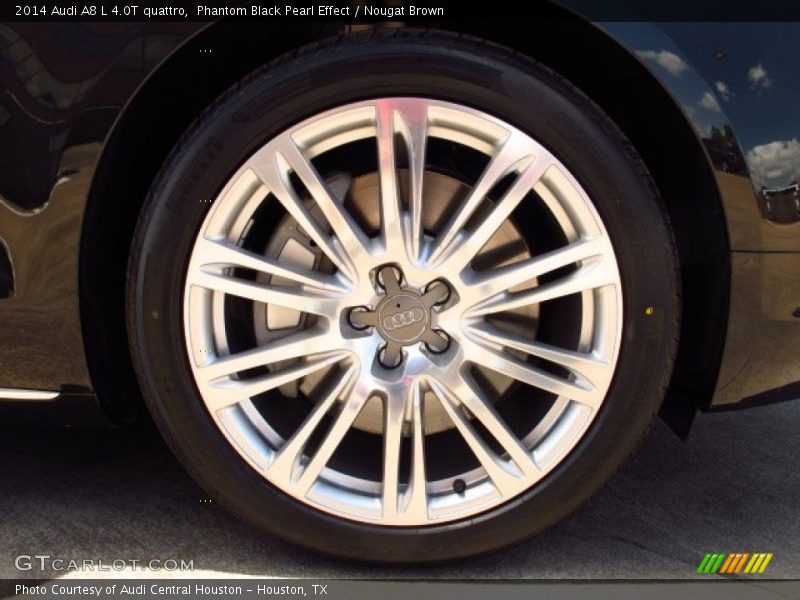 Phantom Black Pearl Effect / Nougat Brown 2014 Audi A8 L 4.0T quattro