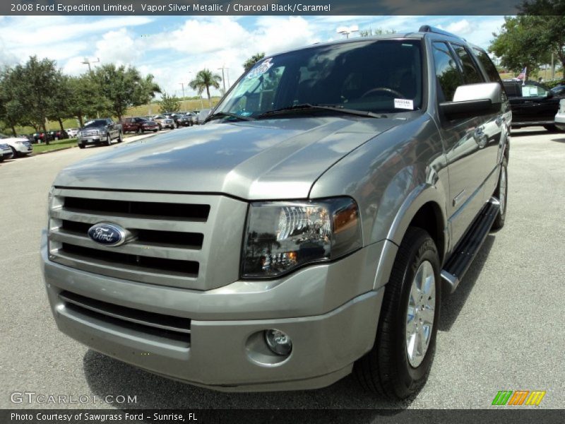 Vapor Silver Metallic / Charcoal Black/Caramel 2008 Ford Expedition Limited