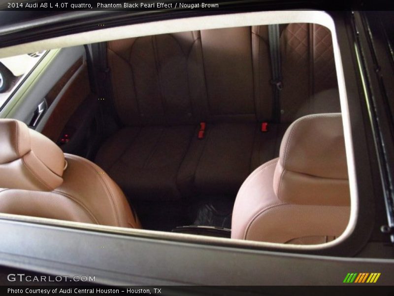 Phantom Black Pearl Effect / Nougat Brown 2014 Audi A8 L 4.0T quattro