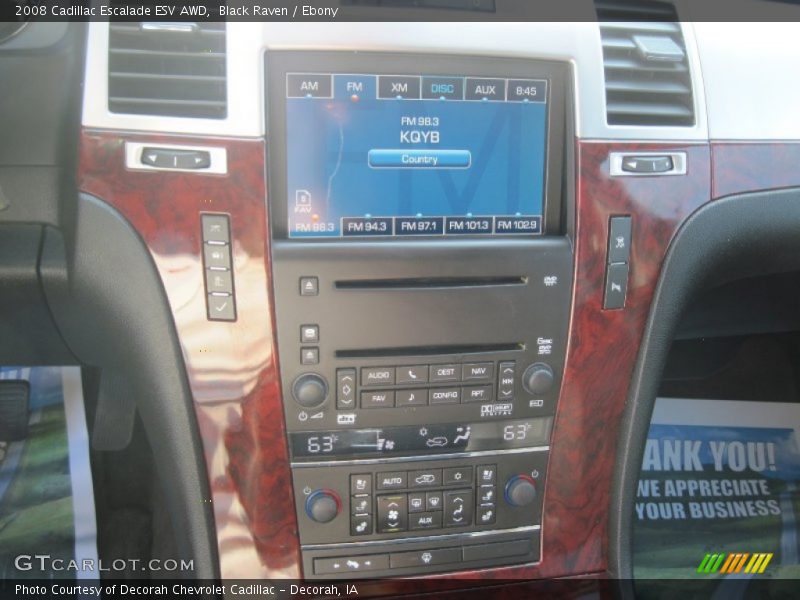 Black Raven / Ebony 2008 Cadillac Escalade ESV AWD