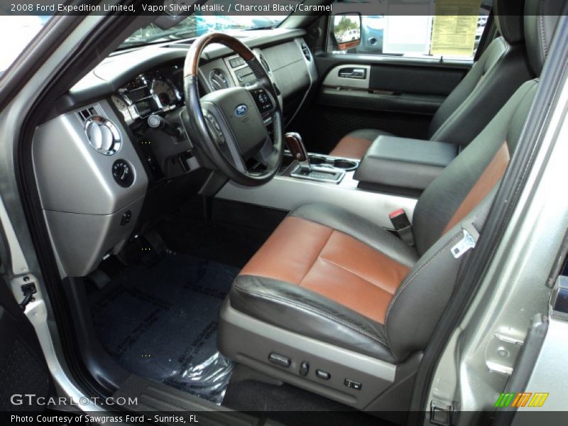 Vapor Silver Metallic / Charcoal Black/Caramel 2008 Ford Expedition Limited