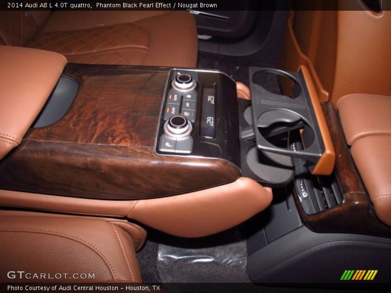 Phantom Black Pearl Effect / Nougat Brown 2014 Audi A8 L 4.0T quattro