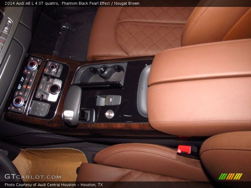Phantom Black Pearl Effect / Nougat Brown 2014 Audi A8 L 4.0T quattro