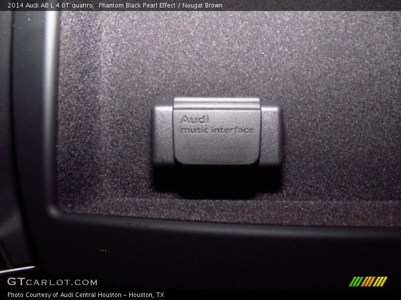 Phantom Black Pearl Effect / Nougat Brown 2014 Audi A8 L 4.0T quattro