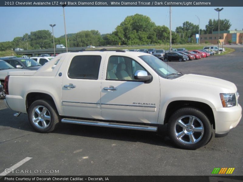 White Diamond Tricoat / Dark Cashmere/Light Cashmere 2013 Chevrolet Avalanche LTZ 4x4 Black Diamond Edition