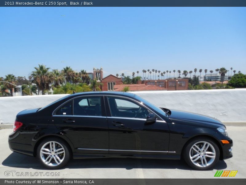 Black / Black 2013 Mercedes-Benz C 250 Sport