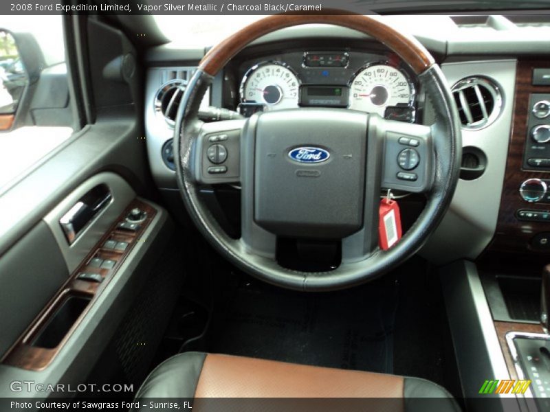 Vapor Silver Metallic / Charcoal Black/Caramel 2008 Ford Expedition Limited