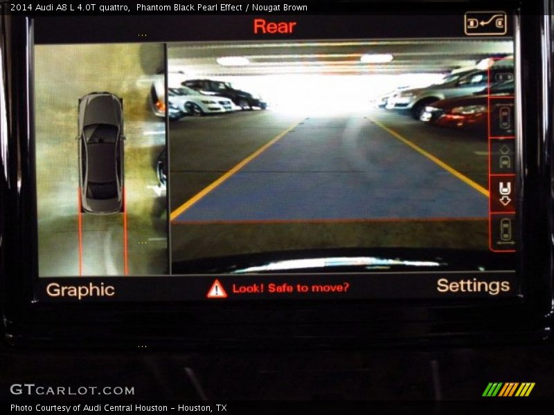 Phantom Black Pearl Effect / Nougat Brown 2014 Audi A8 L 4.0T quattro