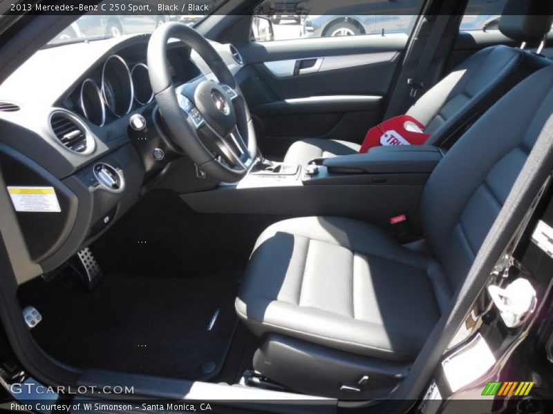 Black / Black 2013 Mercedes-Benz C 250 Sport