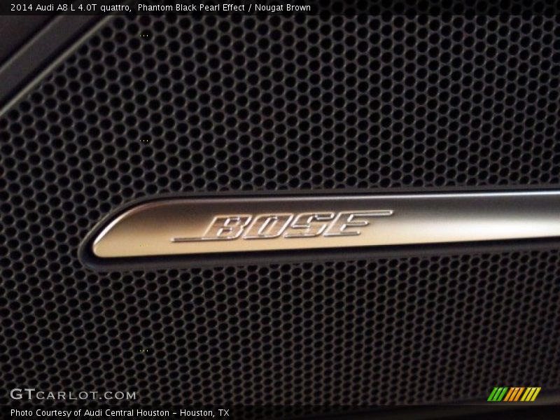 Phantom Black Pearl Effect / Nougat Brown 2014 Audi A8 L 4.0T quattro