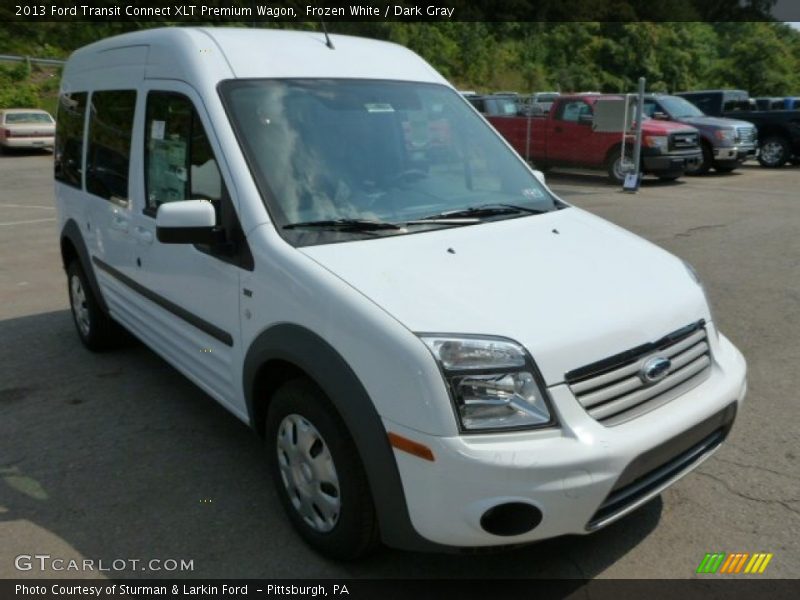 Frozen White / Dark Gray 2013 Ford Transit Connect XLT Premium Wagon
