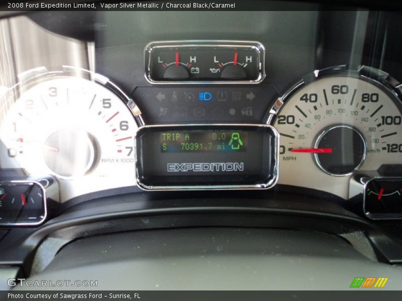 Vapor Silver Metallic / Charcoal Black/Caramel 2008 Ford Expedition Limited