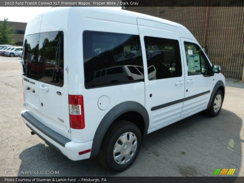 Frozen White / Dark Gray 2013 Ford Transit Connect XLT Premium Wagon