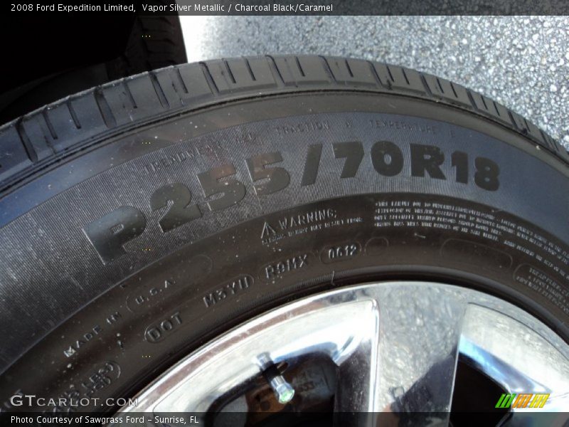 Vapor Silver Metallic / Charcoal Black/Caramel 2008 Ford Expedition Limited