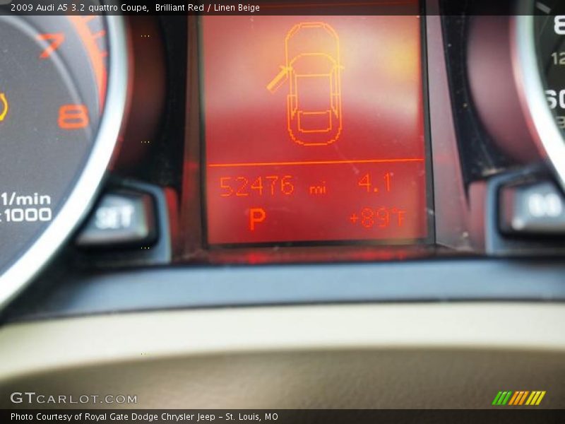 Brilliant Red / Linen Beige 2009 Audi A5 3.2 quattro Coupe