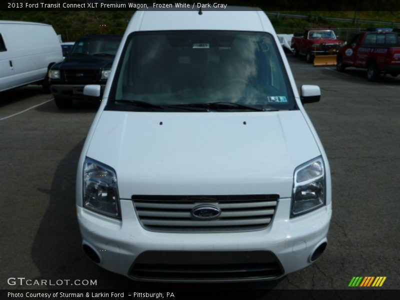 Frozen White / Dark Gray 2013 Ford Transit Connect XLT Premium Wagon