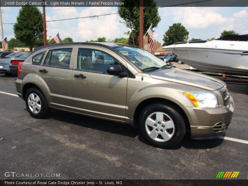 Light Khaki Metallic / Pastel Pebble Beige 2008 Dodge Caliber SE