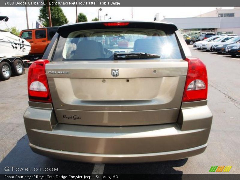 Light Khaki Metallic / Pastel Pebble Beige 2008 Dodge Caliber SE