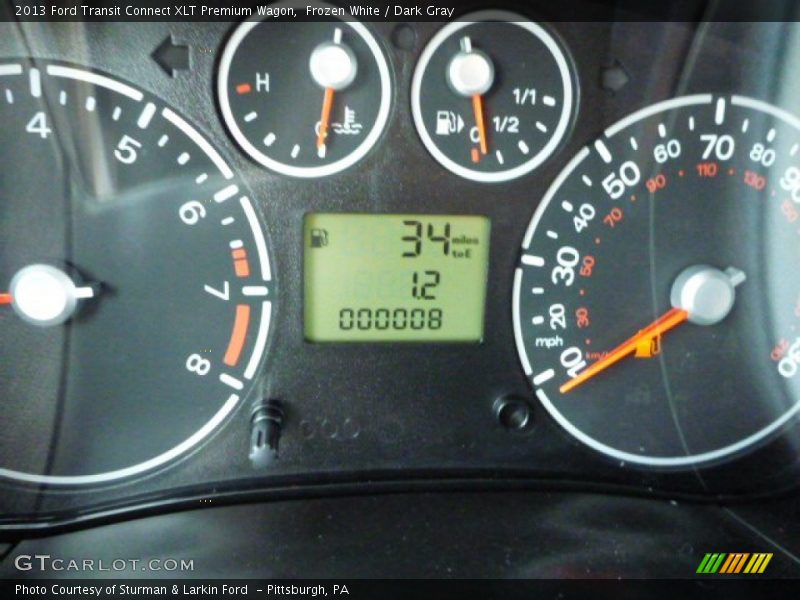 Frozen White / Dark Gray 2013 Ford Transit Connect XLT Premium Wagon