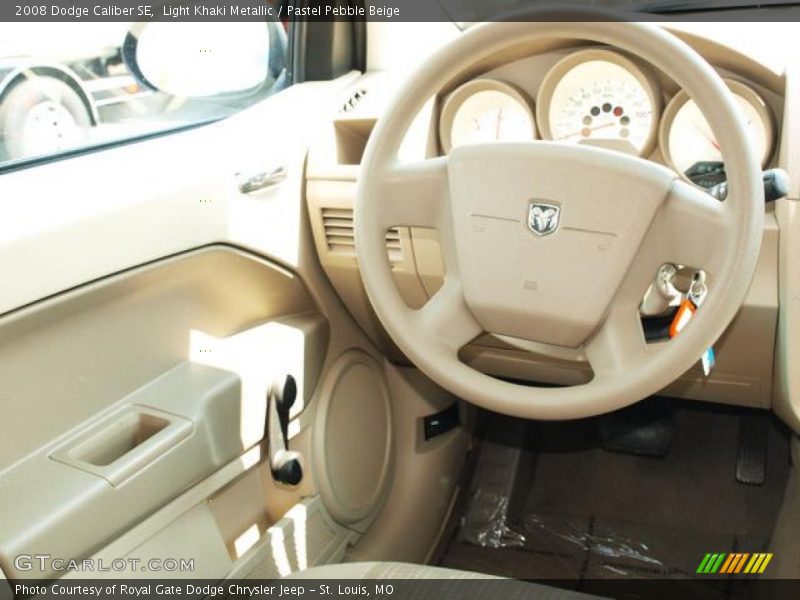 Light Khaki Metallic / Pastel Pebble Beige 2008 Dodge Caliber SE